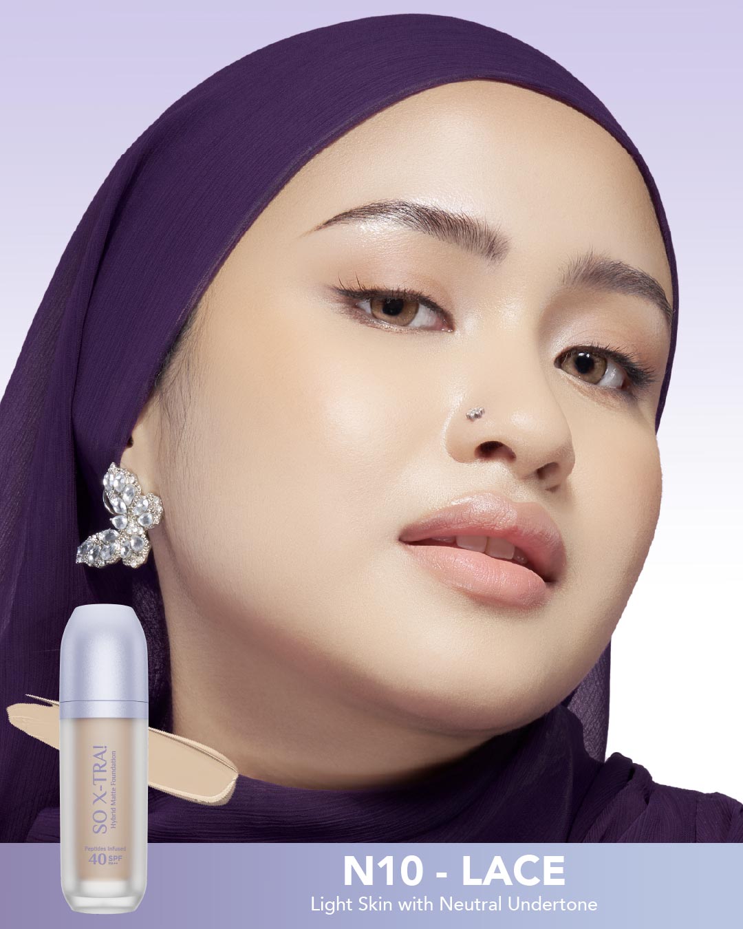 So X-TRA! Hybrid Matte Foundation Peptides Infused SPF 40 PA++