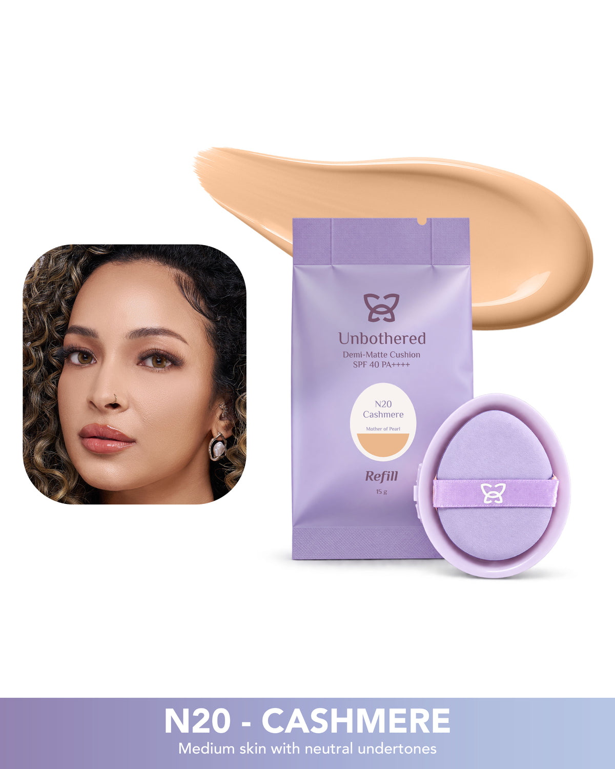Unbothered Demi-Matte Cushion SPF 40 PA ++++