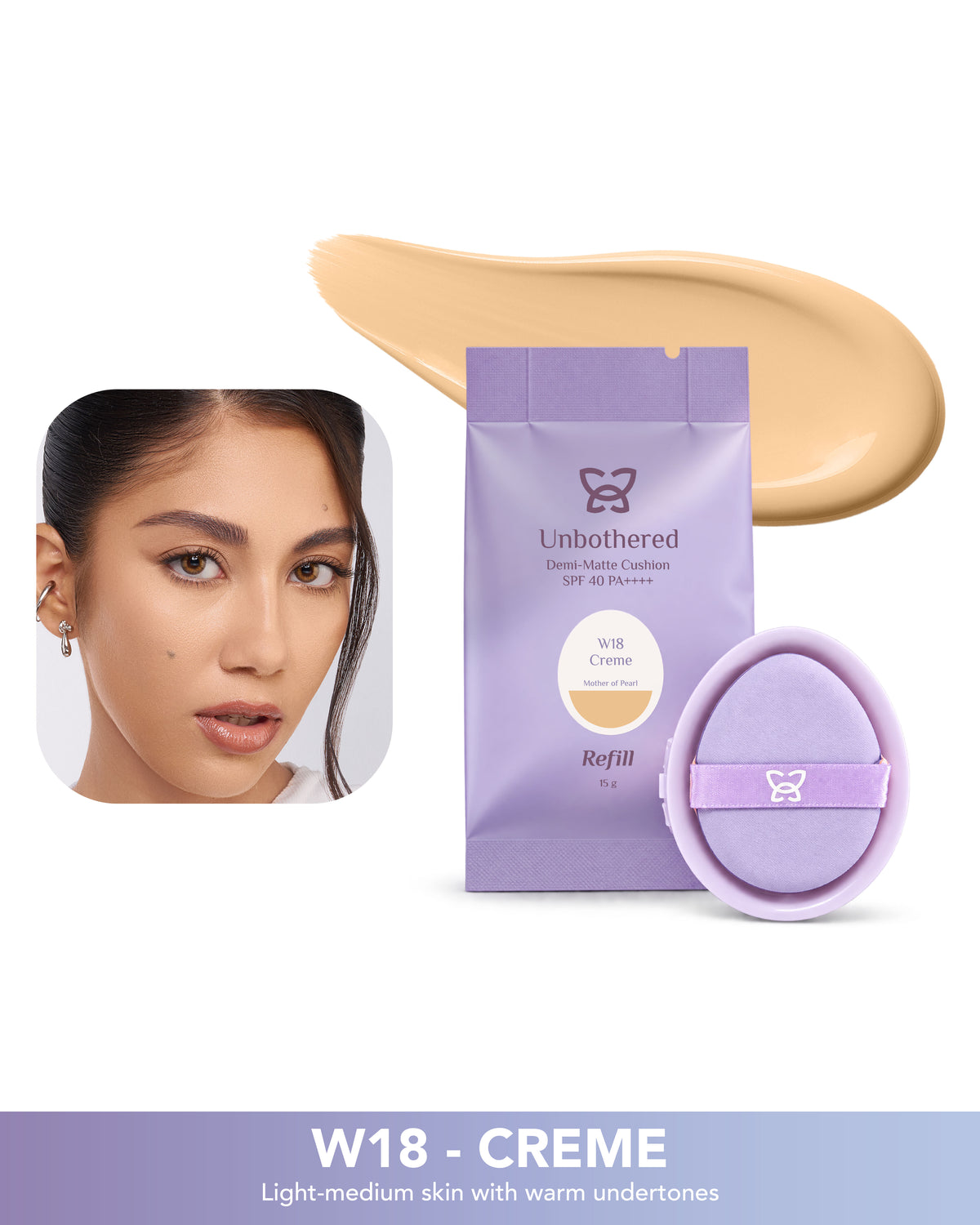 Unbothered Demi-Matte Cushion SPF 40 PA ++++