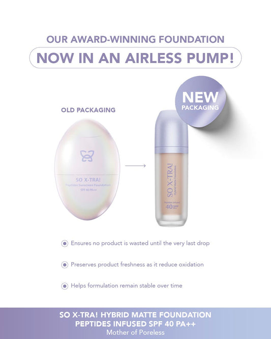 So X-TRA! Hybrid Matte Foundation Peptides Infused SPF 40 PA++